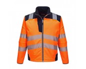 Hi Vis Orange/Navy Softshell Jacket