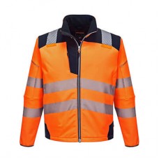 Hi Vis Orange/Navy Softshell Jacket