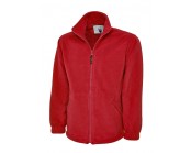 Premium Full Zip Micro Fleece Jacket Red 