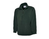 Premium 1/4 Zip Micro Fleece Jacket  Bottle Green