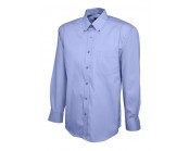 Mens Pinpoint Oxford Full Sleeve Shirt Mid Blue