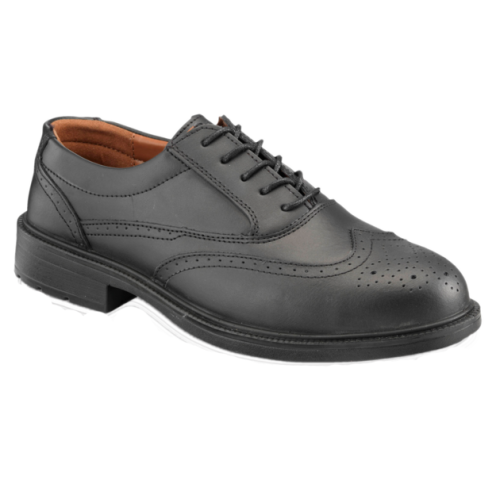 Black Brogue Safety Shoe | Manchester Safety Services