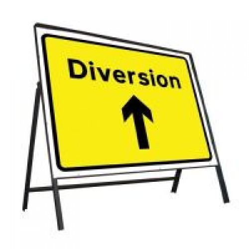 Diversion Ahead Sign | Manchester Safety Services